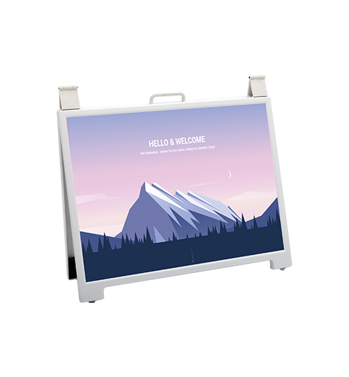 2 Sided A Frame Plastic Advertising Whiteboard